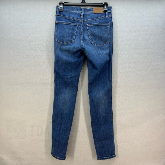 Madewell Jeans Women's 26 (2) Blue The 10" High Rise Skinny Preppy Normcore - Picture 3 of 13